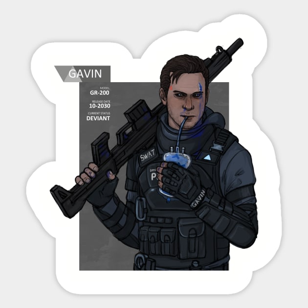 Android Gavin Sticker by Julientel89